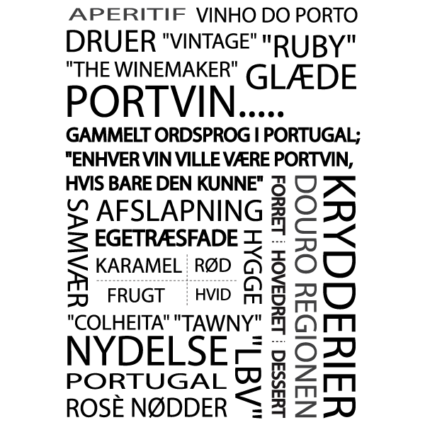 Portvin - en dejlig alkohol fra portugal - Køb en tekstplakat fra Billeder4you