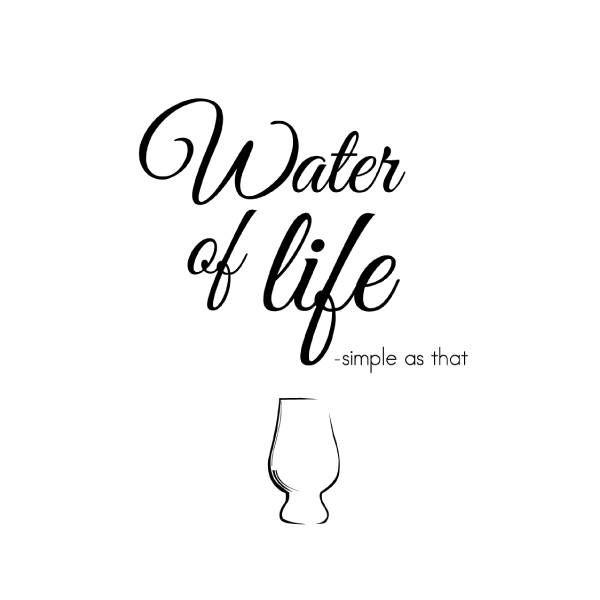 Water of life - whisky plakat fra Billeder4you